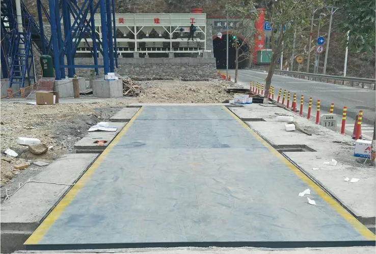 汉源地磅安装现场